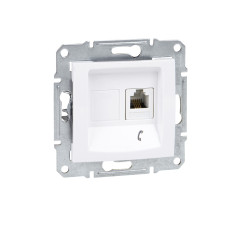 Sedna Розетка телефонная RJ11 в рамку белая (SDN4101121) Sedna Розетка телефонная RJ11 в рамку белая (SDN4101121)
