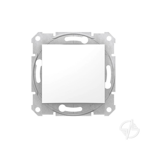 Sedna Выключатель одноклавишный в рамку белый (SDN0100121)
