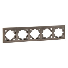 Валенсия Рамка 5-местная графит EKF (EWM-G-305-60)