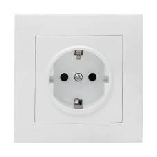 Валенсия розетка 1-местная с/з 16А белая с защ, штор, EKF PROxima (EWR16-028-10) Валенсия розетка 1-местная с/з 16А белая с защ, штор, EKF PROxima (EWR16-028-10)