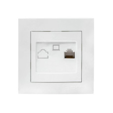 Валенсия розетка компьютерная RJ-45 1-местная белая EKF PROxima (EWK01-035-10) Валенсия розетка компьютерная RJ-45 1-местная белая EKF PROxima (EWK01-035-10)