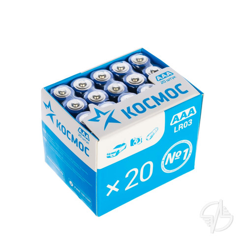 Элемент питания LR03 (AAA) 1.5V Alkaline 20BOX КОСМОС (KOCLR0320BOX)