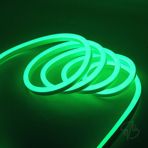 Неоновая лента светодиодная SMD 220В 2835, 120 LED/м, 6 Вт/м, 220В , IP65, Цвет: Зеленый SWG (007393)