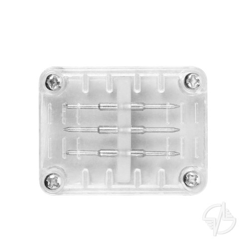 Соединитель для квадр. дюралайта LED-F3W, пластик (продажа упаковкой), LD126 (26104)