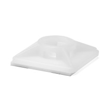 Монтажная база двойная самоклеящаяся 28x28, белая для хомутов шириной до 4,8мм (25473SR)