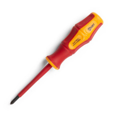 Отвертка крестовая диэлектрическая Профи PH1x80 КВТ (78611)