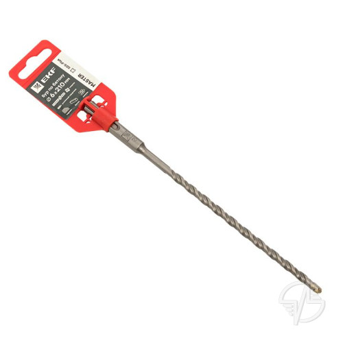 Бур по бетону SDS-plus 6х210 мм (2 резца 4S спираль) EKF (db-6-210-2x4)