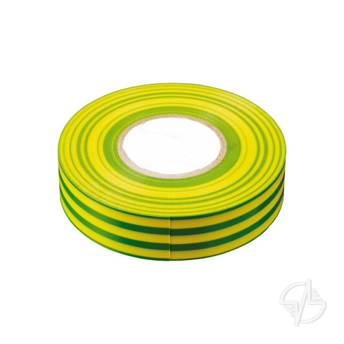 Изоляционная лента STEKKER INTP01315-10 0,13*15 мм. 10 м. желто-зеленая (32827)