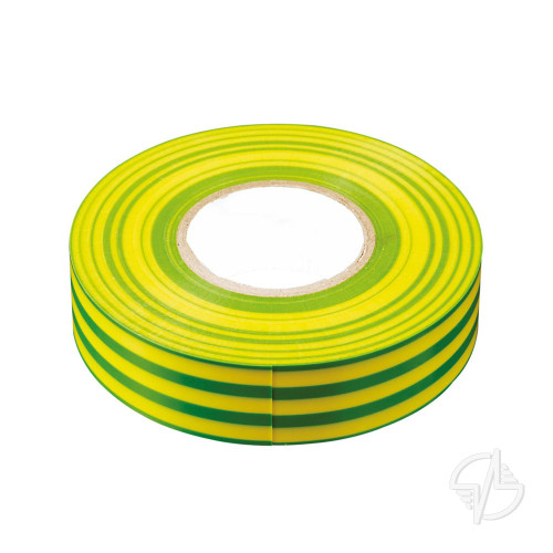 Изоляционная лента STEKKER INTP01315-20 0,13*15 мм. 20 м. желто-зеленая (32832)