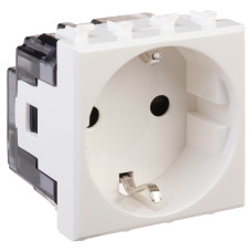 Avanti Розетка ''Белое облако'', 2P+E, с защитными шторками, 2 модульная DKC/Avanti (4400002)