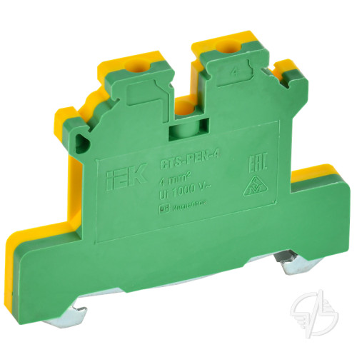 ARMAFIX Клемма винтовая CTS-PEN земля 4мм2 желто-зеленая IEK (YCT11-00-K52-004)