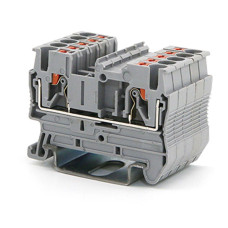 Клемма проходная , зажим push-in, 2 точки подключения, 2.5 кв.мм, серая (VPR-2.5-GY) Клемма проходная , зажим push-in, 2 точки подключения, 2.5 кв.мм, серая (VPR-2.5-GY)