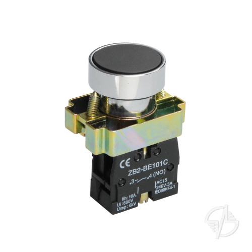 Кнопка управления LAY5-BA21 без подсветки черная 1з IEK (BBT60-BA-K02)