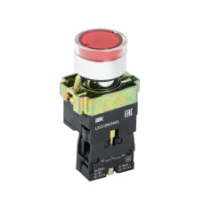 Кнопка управления LAY5-BW3461 с подсветкой красный 1з IEK (BBT50-BW-K04) Кнопка управления LAY5-BW3461 с подсветкой красный 1з IEK (BBT50-BW-K04)
