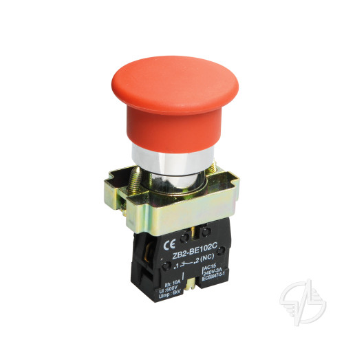 Кнопка управления LAY5-BC42 "Грибок" 1р красная IEK