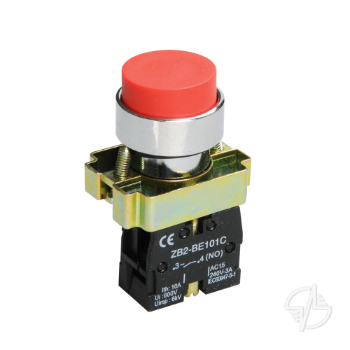 Кнопка управления LAY5-BL41 без подсветки красная 1з IEK