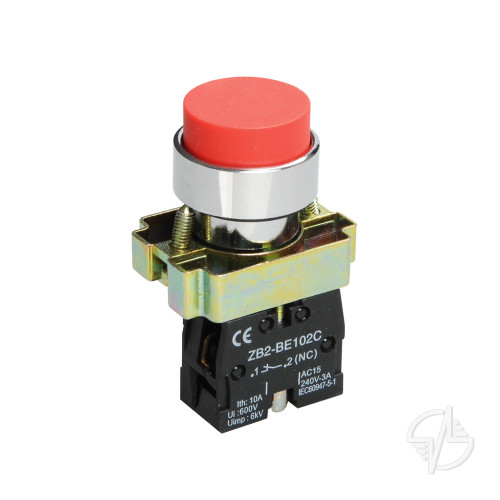 Кнопка управления LAY5-BL42 без подсветки красная 1р IEK