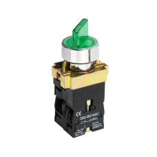 Переключатель LAY5-BK2365 на 2 положения зеленый IEK Переключатель LAY5-BK2365 на 2 положения зеленый IEK