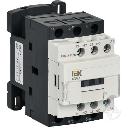 Контактор КМИ-А-11212 LC1D 12А 230В/АС3 1NO/1NC IEK ARMAT (AR-ACC-11-012-230-11)