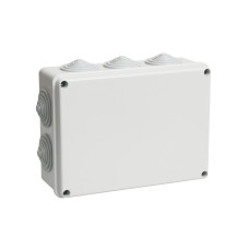 Коробка распаячная КМ41244 для о/п 190х140х70мм IP55 (RAL7035, 10 гермовводов) IEK