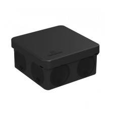 Коробка распаячная наружная черная 80х80х40 Промрукав (60-0210-9005)