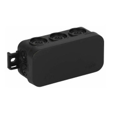 Коробка распределительная TYCO 43х80х35 IP54 8 кабельный ввод черная (67091Ч)