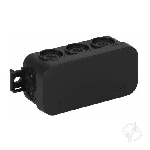 Коробка распределительная TYCO 43х80х35 IP54 8 кабельный ввод черная (67091Ч)