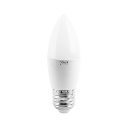 Лампа светодиодная LED 8вт 230в Е27 4100К свеча Gauss Elementary (33228)