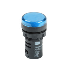 Лампа AD22DS (LED) матрица d=22мм синий 24В AC/DC IEK