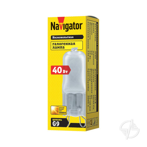 Лампа галогенная Navigator 40вт 220в G9 капсульная матовая (94232 NH-JCD9)