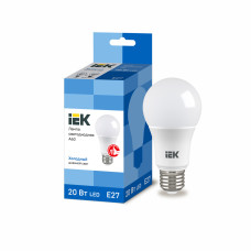Лампа светодиодная ECO A60 шар 20Вт 230В 6500К E27 IEK