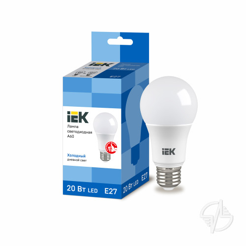 Лампа светодиодная ECO A60 шар 20Вт 230В 6500К E27 IEK
