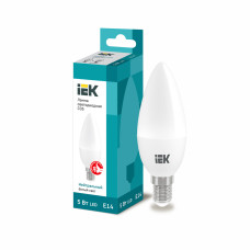 Лампа светодиодная ECO C35 свеча 5Вт 230В 4000К E14 IEK Лампа светодиодная ECO C35 свеча 5Вт 230В 4000К E14 IEK