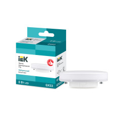 Лампа светодиодная ECO T75 таблетка 8Вт 230В 4000К GX53 IEK (LLE-T80-8-230-40-GX53)