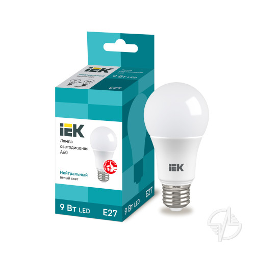 Лампа светодиодная LED 9вт E27 белый ECO (LLE-A60-9-230-40-E27)