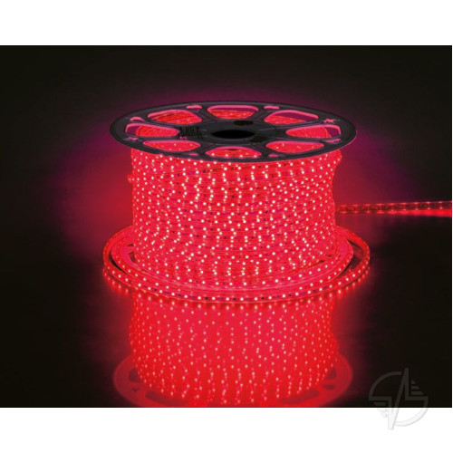 Cветодиодная LED лента Feron LS704, 60SMD(2835)/м 4.4Вт/м 100м IP65 220V красный (26239)