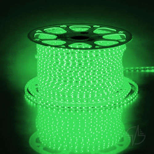 Cветодиодная LED лента Feron LS704, 60SMD(2835)/м 4.4Вт/м 100м IP65 220V зеленый (26241)