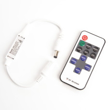 Контроллер для одноцветной светодиодной ленты мини с П/У белый, 12-24V, LD65 (48031) Контроллер для одноцветной светодиодной ленты мини с П/У белый, 12-24V, LD65 (48031)