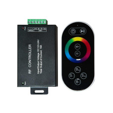 Контроллер для светодиодной ленты с П/У черный, 18А 12-24V, LD55 (21557) Контроллер для светодиодной ленты с П/У черный, 18А 12-24V, LD55 (21557)