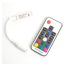 Контроллер RGB mini для светодиодной ленты с П/У,12-24V, LD66 (48032) Контроллер RGB mini для светодиодной ленты с П/У,12-24V, LD66 (48032)