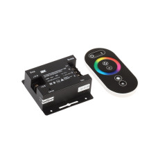 Контроллер RGB с ПДУ радио 3 канала 216w 12v 6A черный