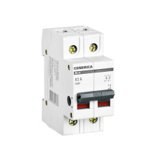 Выключатель нагрузки (мини-рубильник) ВН-32 2Р 63А GENERICA