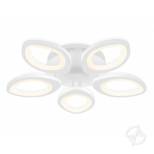 Светильник светодиодный управляемый люстра 63W 5355lm 2K-4K-6K D520x85 пульт ДУ белый Ambrella FA4492/5 WH