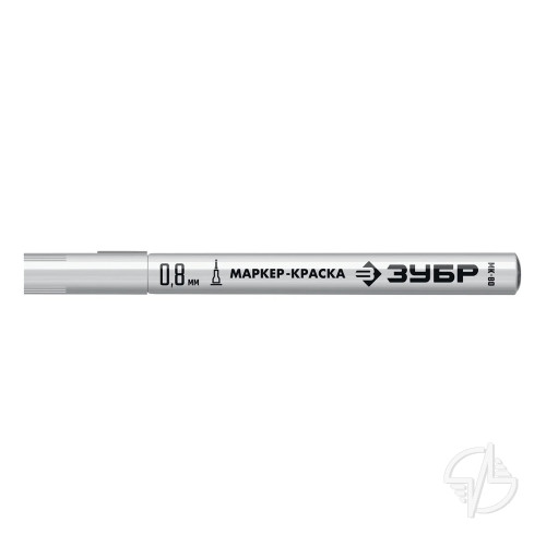 Маркер-краска Профессионал МК-200 круглый наконечник 0,8 мм белый (06324-8)