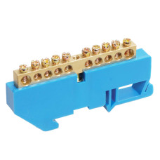 Шина нулевая на DIN-изолятор ШНИ-6х9-10-Д-С (YNN10-69-10D-K07) Шина нулевая на DIN-изолятор ШНИ-6х9-10-Д-С (YNN10-69-10D-K07)