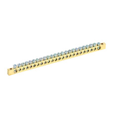 Шина PEN "земля-ноль" 6х9мм 24/2 (24групп/крепеж по краям) IEK (YNN11-24-100)
