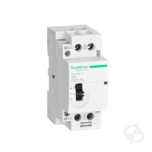 Контактор 2P 2НО 40A AC 230В-230В City9 Set (C9C32240)
