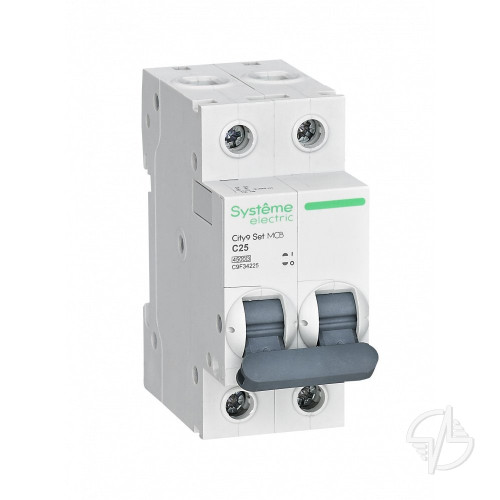 Контактор 2P 2НО 25A AC 230В-230В City9 Set (C9C32225)