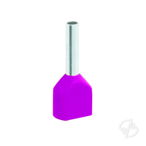 Наконечник штыревой НШвИ 2х2.5-10 фиолетовый НГИ2 (100шт) (UTE10-D3-2-100)
