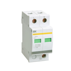 Ограничитель импульсных перенапряжений ОПС1-B 2Р In=30kA Un=400B Im=60kA IEK